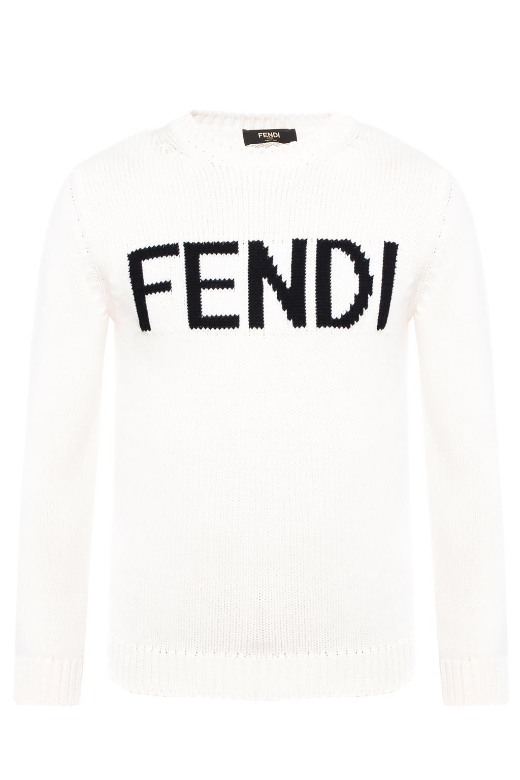 Sweater with an embroidered logo Fendi - Vitkac TW